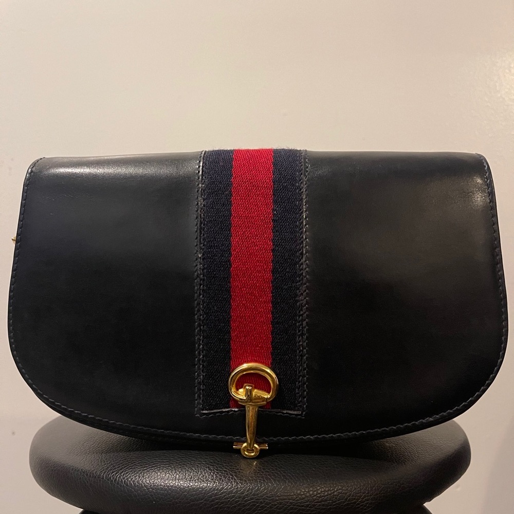 Vintage Gucci Web Shoulder Bag *sold*